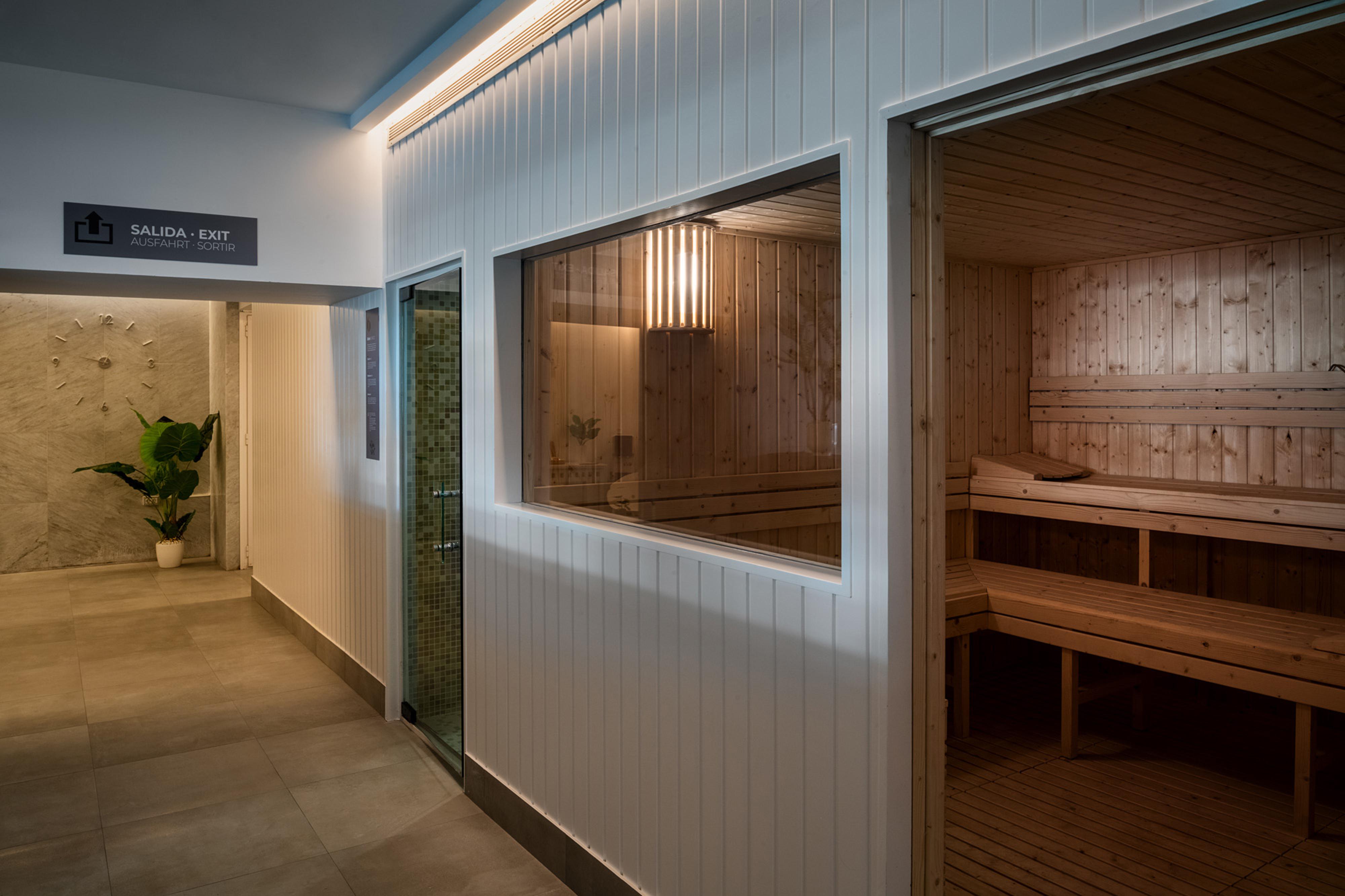 فندق وسبا أريسيف غران أرّاثيفي المظهر الخارجي الصورة Sauna at the hotel